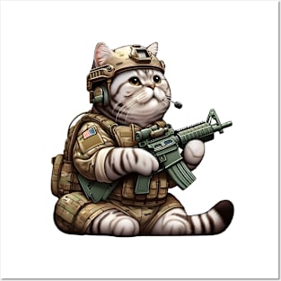 Tactical Cat Posters and Art